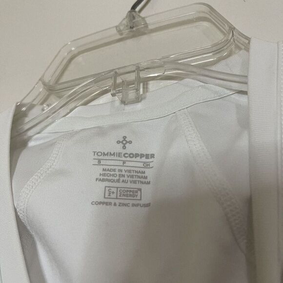 Tommie Copper Pro Grade Short Sleeve Shoulder Upper Back Pain White Shirt Small - Picture 3 of 5